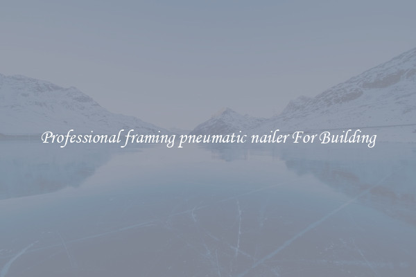 Professional framing pneumatic nailer For Building