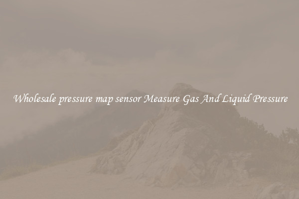 Wholesale pressure map sensor Measure Gas And Liquid Pressure