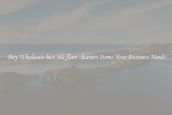 Buy Wholesale best tile floor cleaners Items Your Business Needs
