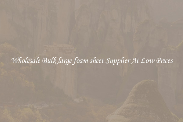Wholesale Bulk large foam sheet Supplier At Low Prices