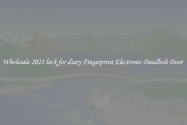 Wholesale 2023 lock for diary Fingerprint Electronic Deadbolt Door 