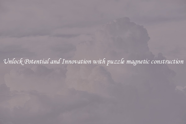 Unlock Potential and Innovation with puzzle magnetic construction