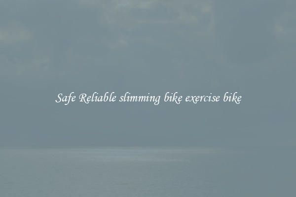 Safe Reliable slimming bike exercise bike