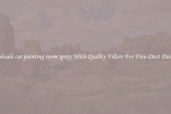 Wholesale car painting room spray With Quality Filters For Free-Dust Painting